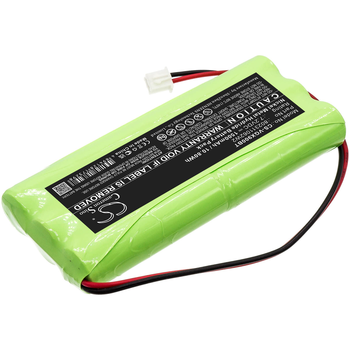 7.2v, 1500mah, Ni-mh Alarm Battery Fits Vesta, Composed, Gx9ml, 10.80wh Alarm System Cameron Sino Technology Limited