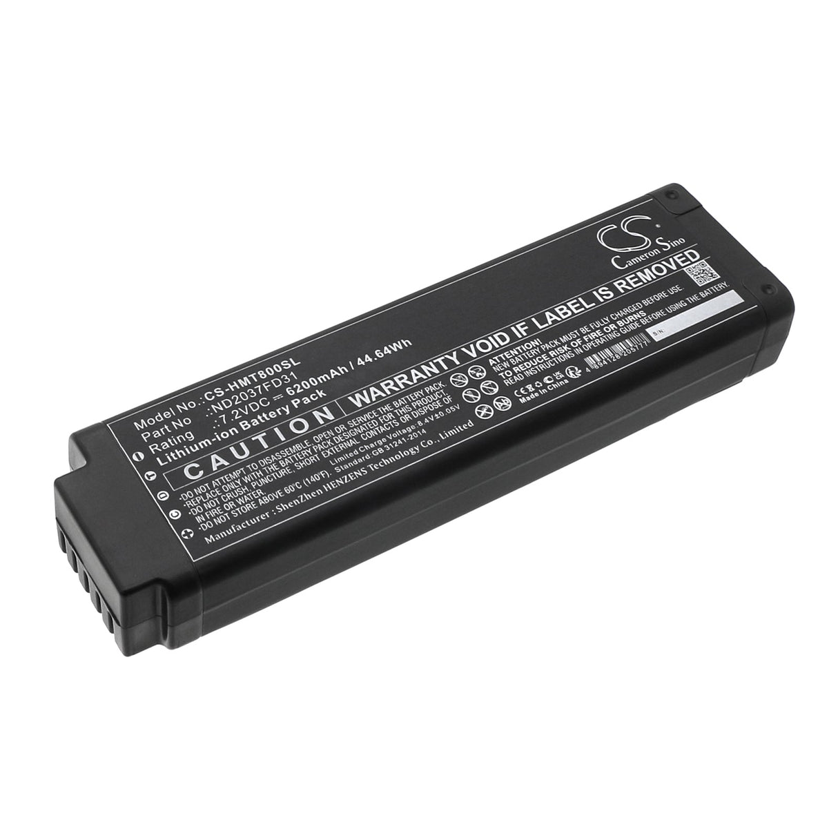 7.2V, Li-ion, 6200mAh Equipment, Survey, Test Battery fits Hitachi, X-met8000 Experte, X-met8000 Optimal, 44.64Wh Equipment, Survey, Test Cameron Sino Technology Limited