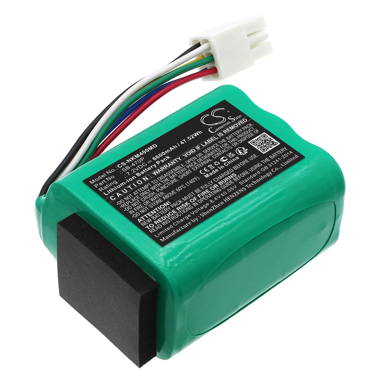 7.2V, Li-ion, 6600mAh, Medical battery fits Nihon Kohden, Sb-470p, Pvm-4000, Pvm-4761, 47.52Wh Medical Cameron Sino Technology Limited (Medical)