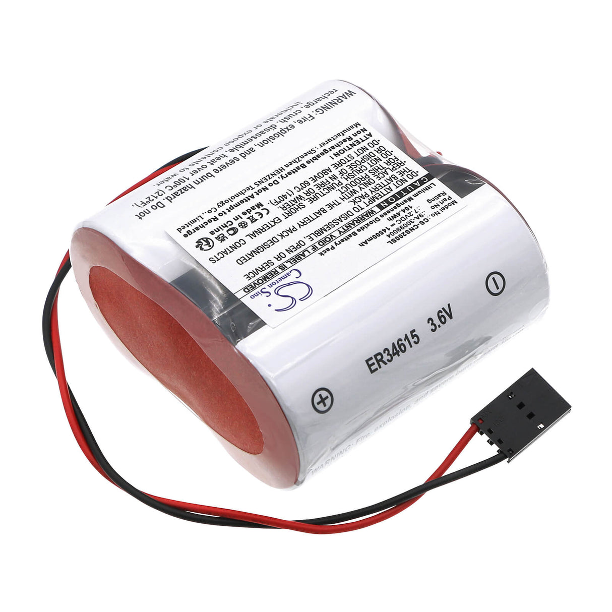 7.2V, Li-MnO2, 14500mAh, PLC battery fits Cameron Nuflo, Scanner 2000 Flow Analyzer, 104.4Wh PLC Cameron Sino Technology Limited (Dangerous Goods)
