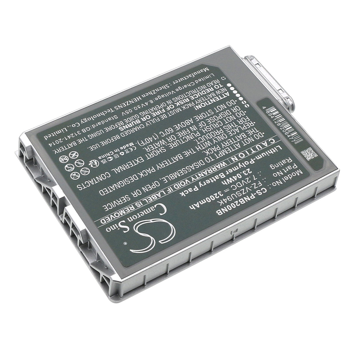 7.2V, Li-Polymer, 3200mAh Notebook, Laptop Battery fits Panasonic, Fz-b2, Fz-m1, 23.04Wh Notebook, Laptop Cameron Sino Technology Limited