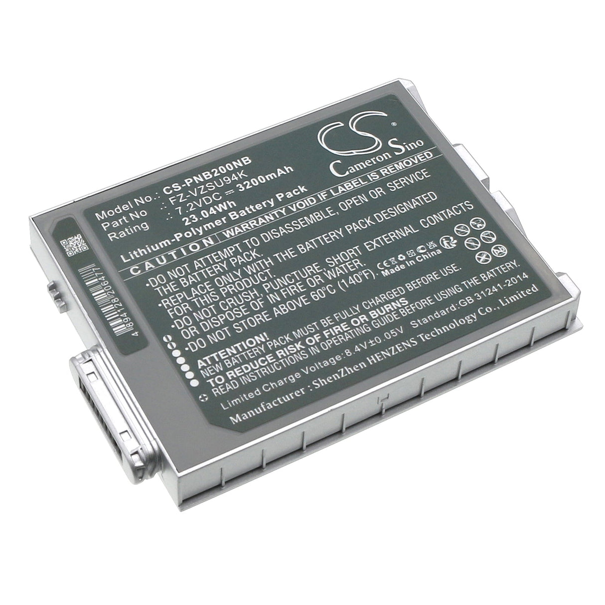 7.2V, Li-Polymer, 3200mAh Notebook, Laptop Battery fits Panasonic, Fz-b2, Fz-m1, 23.04Wh Notebook, Laptop Cameron Sino Technology Limited