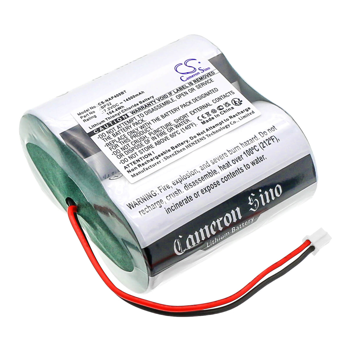 7.2v, Li-socl2, 14500mah, Alarm Battery Fits Noxalarm 151.016, 104.4wh Alarm System Cameron Sino Technology Limited (Dangerous Goods)