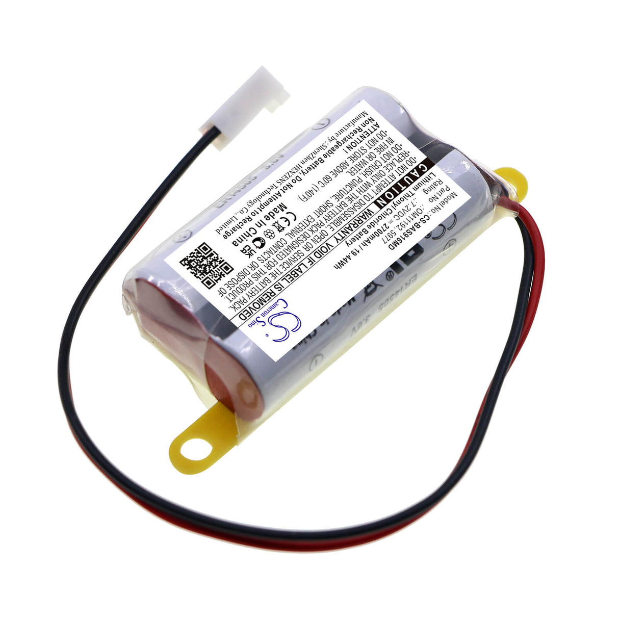 7.2v, Li-socl2, 2700mah, Batterie médicale compatible avec Baxter Healthcare, 2m91617, 19.44wh Cameron Sino Technology Limited (Médical)