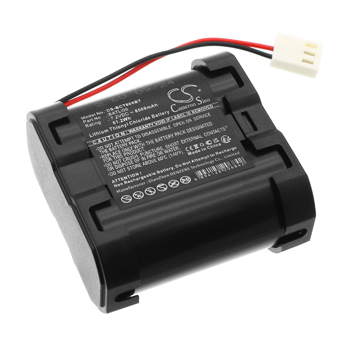 7.2V, Li-SOCl2, 8500mAh Alarm Battery Fits Daitem, D14000, D14650d, 61.2Wh Alarm System Cameron Sino Technology Limited