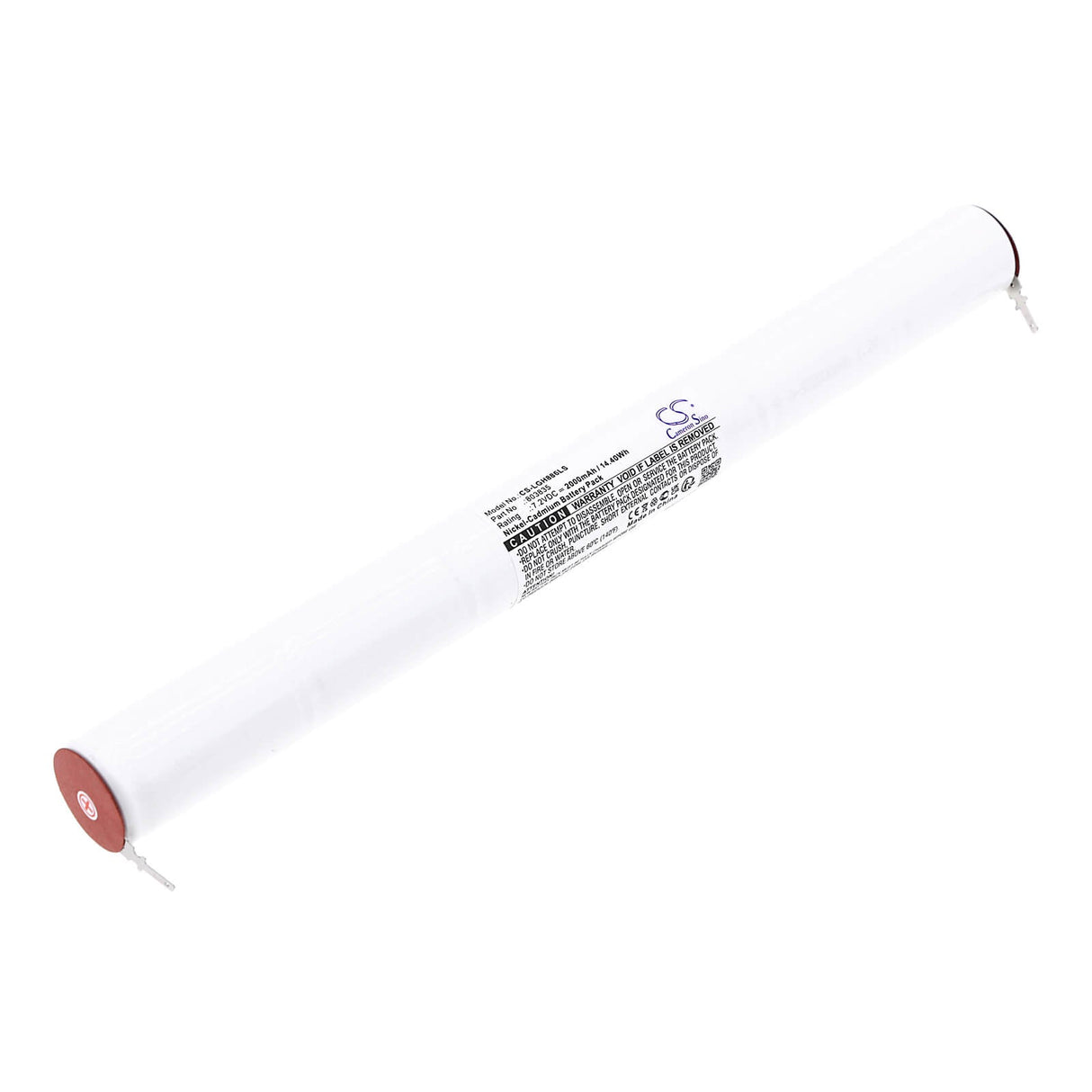 7.2V, Ni-CD, 2000mAh, batterie d'éclairage de secours compatible avec Legrand, 803835, 61886, 14.40Wh Éclairage de secours Cameron Sino Technology Limited