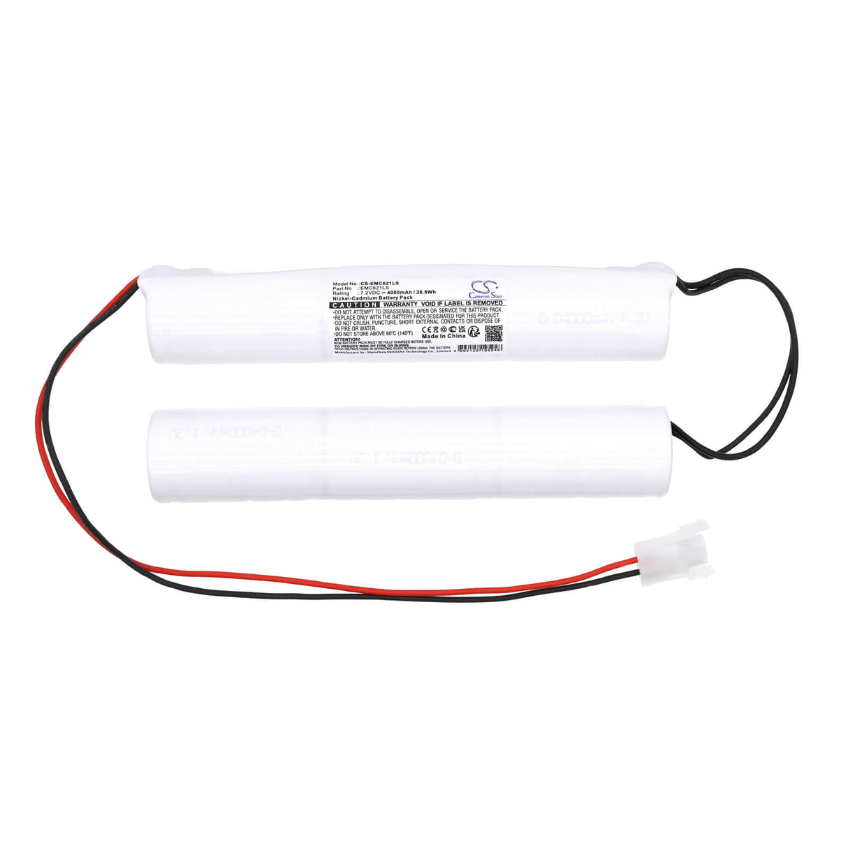 7.2V, Ni-CD, 4000mAh, batterie d'éclairage de secours compatible avec Cameron Sino Technologies, CS-EMC621LS, 28.8Wh Éclairage de secours Cameron Sino Technology Limited