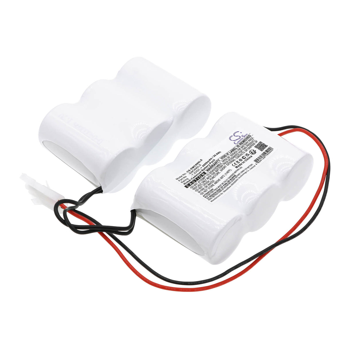 7.2V, Ni-CD, 4000mAh, batterie d'éclairage d'urgence compatible avec Cameron Sino Technologies, CS-EMC690LS, 28.8Wh Éclairage d'urgence Cameron Sino Technology Limited