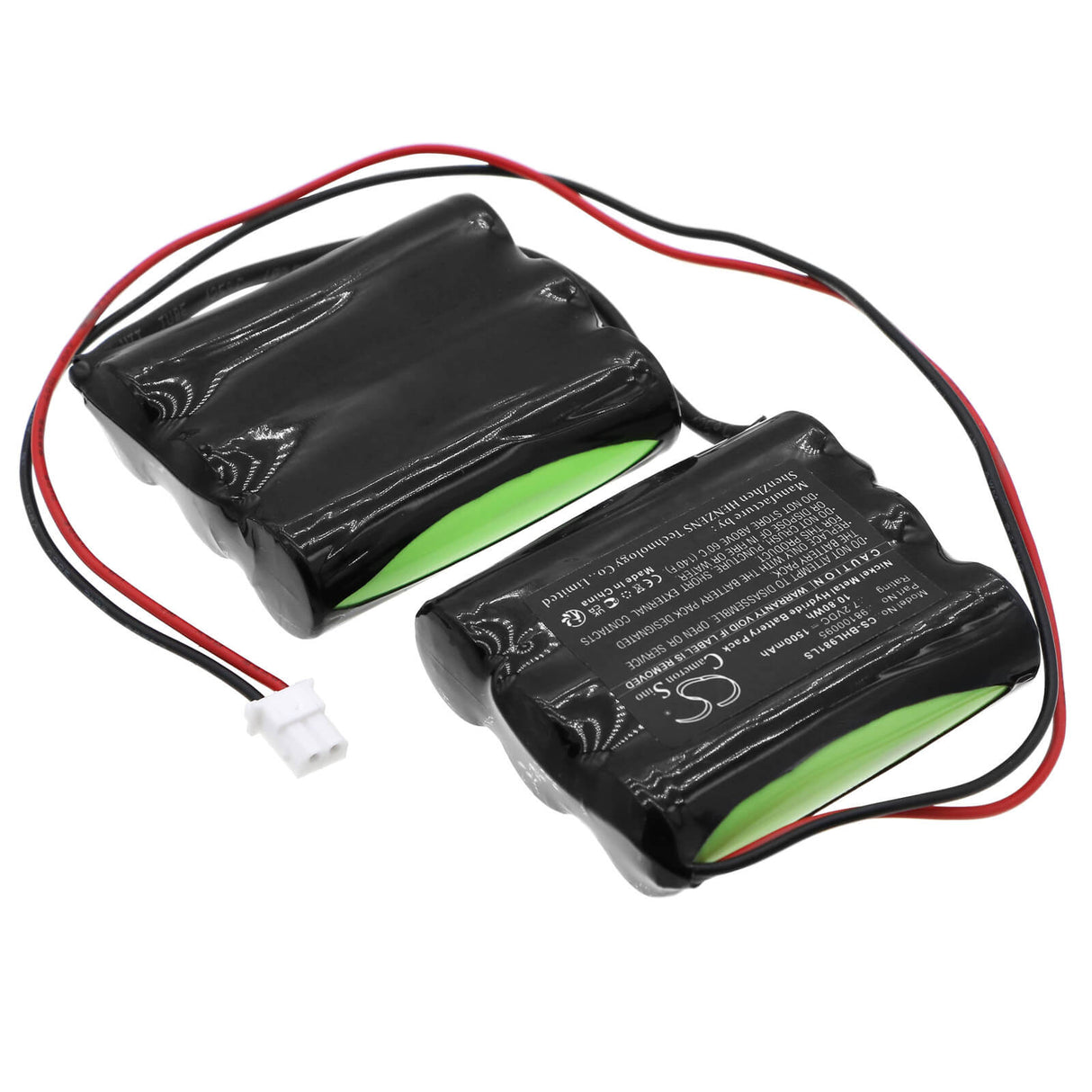 7.2V, Ni-MH, 1500mAh, batterie d'éclairage de secours convient à Beghelli, 98100095, 415391001, 10.80Wh Éclairage d'urgence Cameron Sino Technology Limited