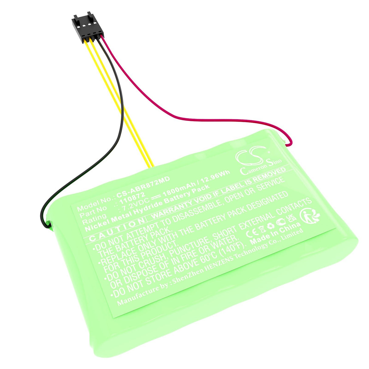 7.2V, Ni-MH, 1800mAh, Medical battery fits Abilanx, Scale, Type Irus, 12.96Wh Medical Cameron Sino Technology Limited (Medical)
