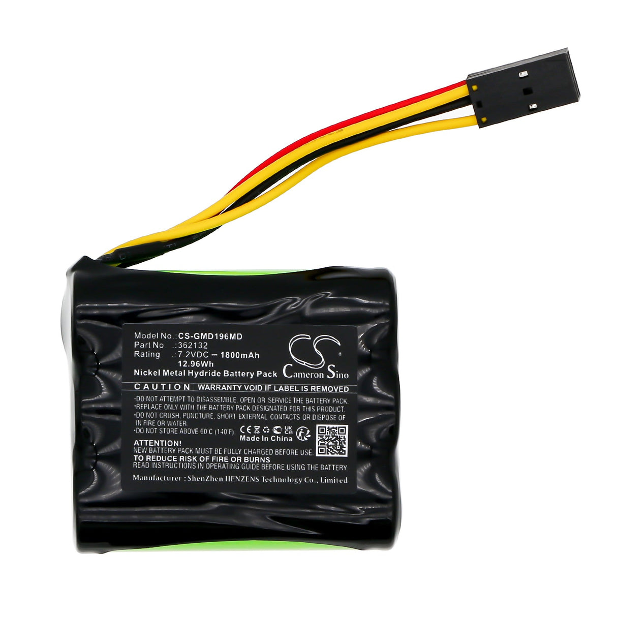 7.2V, Ni-MH, 1800mAh, Medical battery fits Gretagmacbeth, Densitometer D196, Densitometer D19c, 12.96Wh Medical Cameron Sino Technology Limited (Medical)