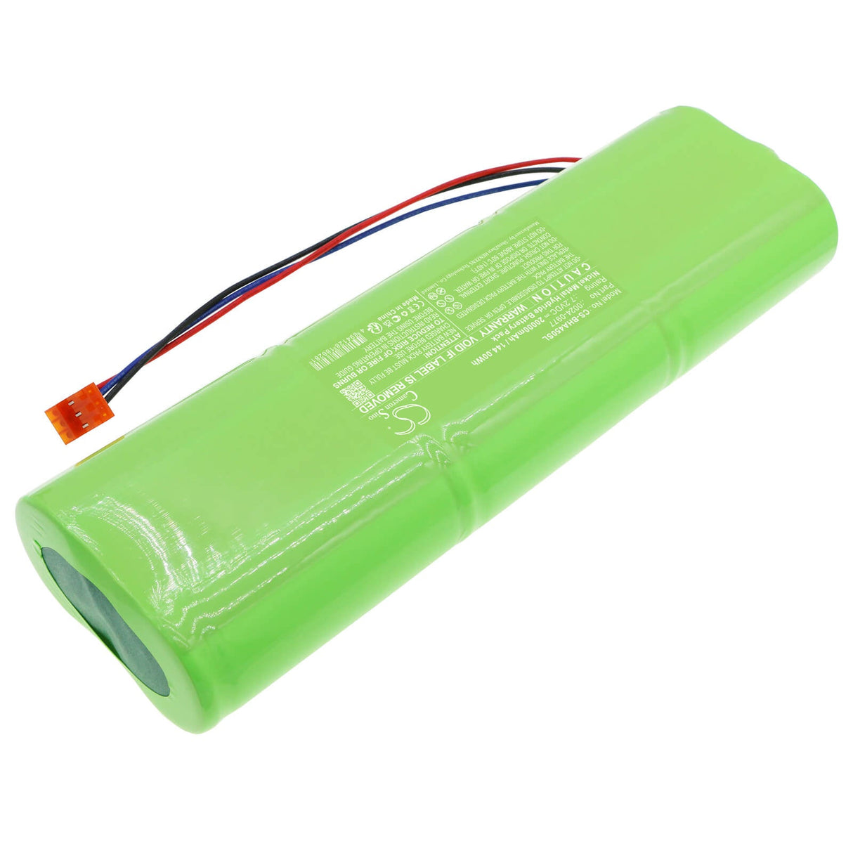 7,2V, Ni-MH, 20000mAh, Batterie d'équipement compatible avec Bacharach, 0024-0977, ECA 450 Analyzers, 144Wh Équipement, Enquête, Test Cameron Sino Technology Limited