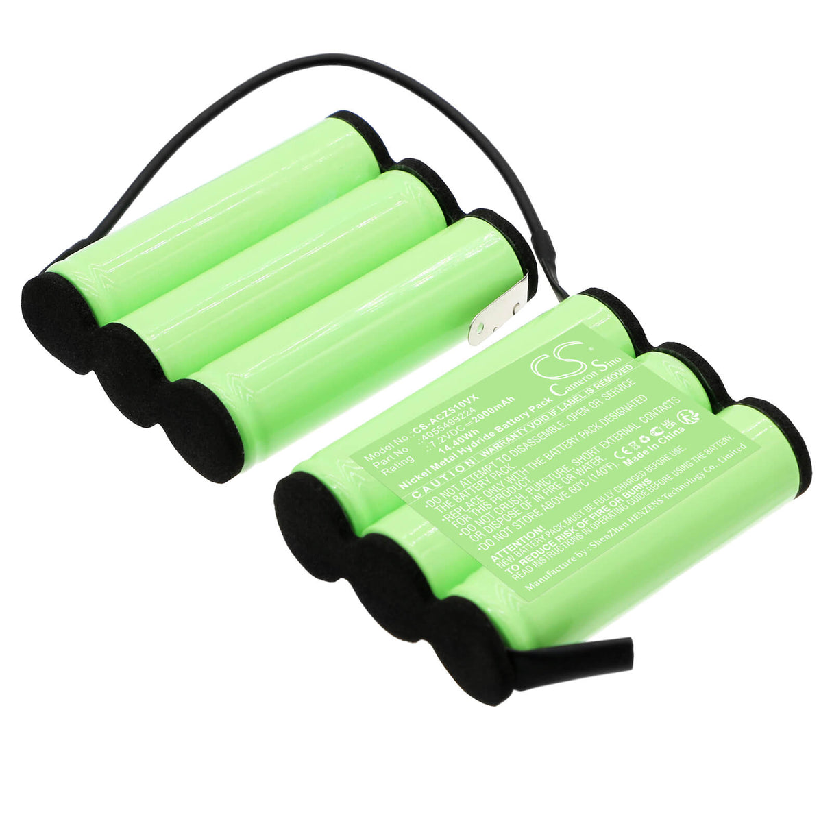 7.2V, Ni-MH, 2000mAh, Vacuum battery fits Aeg, Zb5106, 14.40Wh Vacuum Cameron Sino Technology Limited