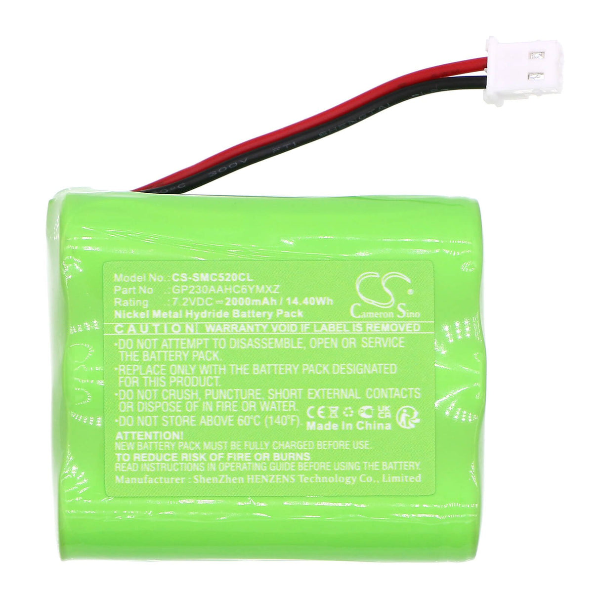 7.2V, Ni-MH, 2000mAh, Batterie de communication et de conférence compatible avec At&t, Snom, Gp230aahc6ymxz, 80-s042-00v Tech Erisstation V, 14.4Wh Communication & Conférence Cameron Sino Technology Limited