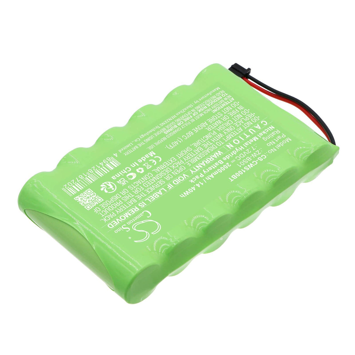 7.2v, Ni-mh, 2000mah, Alarm Battery Fits 6MR2300AAH4Z, Caddx, Zerowire Control Panel, 14.40wh Alarm System Cameron Sino Technology Limited
