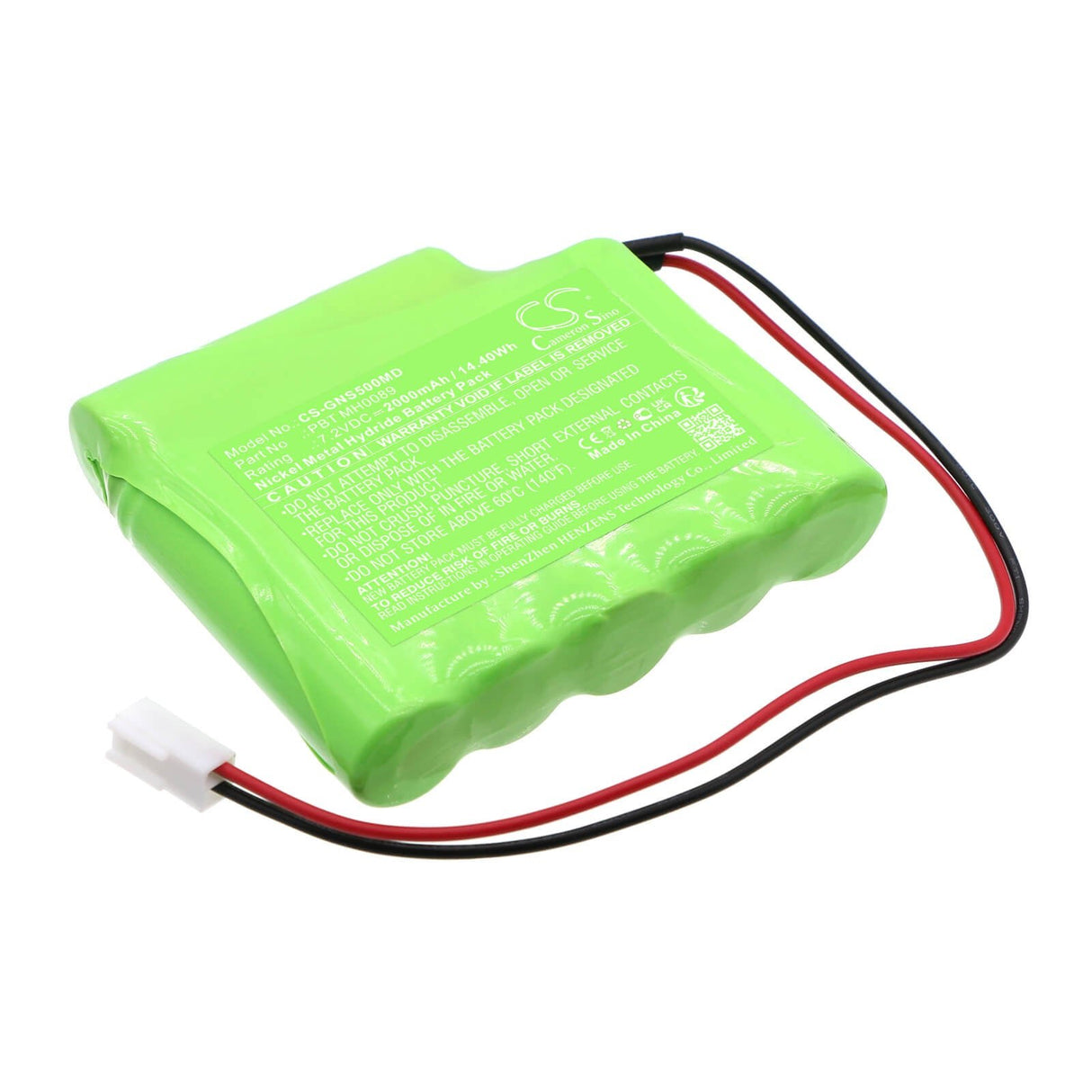 7,2V, Ni-MH, 2000mAh, Batterie médicale compatible avec Globus, G0699, 3000 Aktivieren, 500 Aktivieren, 14,40Wh Medical Cameron Sino Technology Limited (Médical)