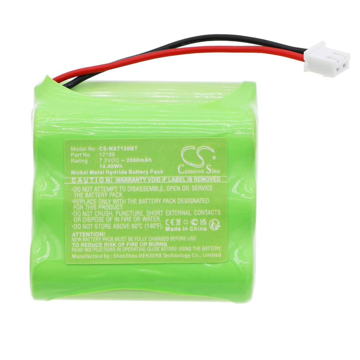 7.2v, Ni-mh, 2000mah, Alarm Battery Fits Lupus, Xt1, Xt1 12000, 14.40wh Alarm System Cameron Sino Technology Limited