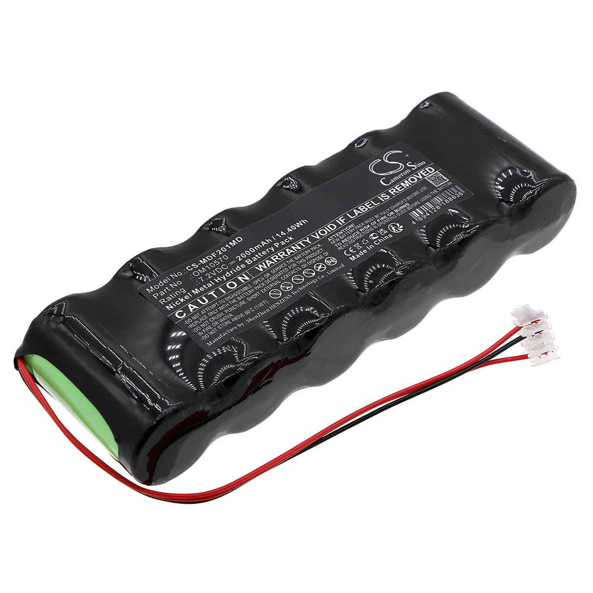 7.2V, Ni-MH, 2000mAh, Batterie médicale compatible avec Medex, 5410, Pompe à seringue 2001, Pompe à seringue 2010, 14.40Wh Médical Cameron Sino Technology Limited (Médical)