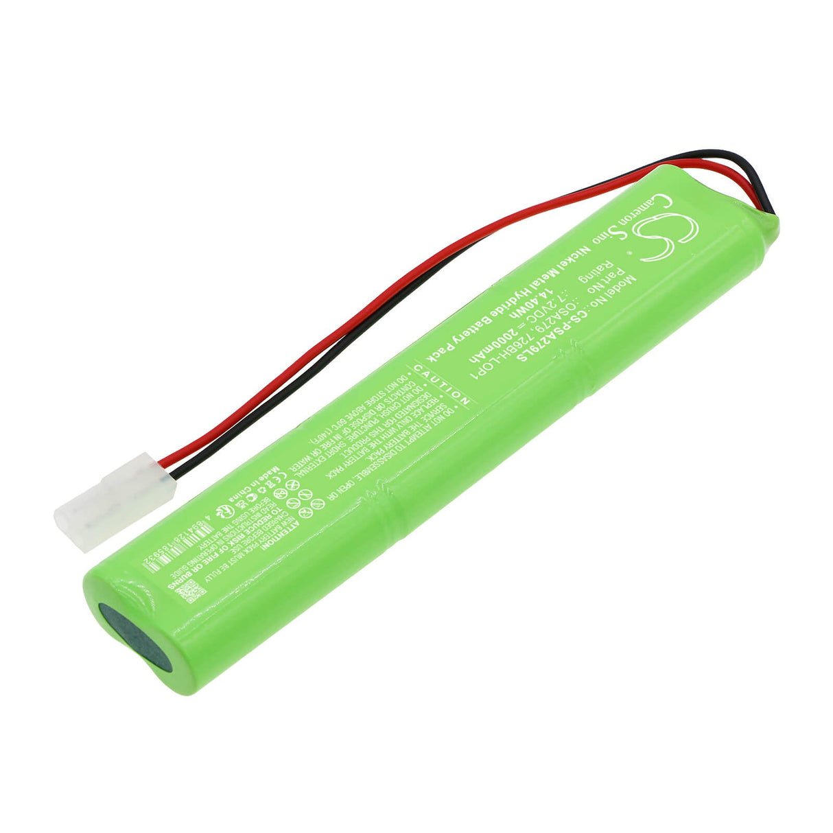 7.2V, Ni-MH, 2000mAh, Emergency Lighting battery fits Powersonic, 726bh-lop1, A6090-2, 14.40Wh Emergency Lighting Cameron Sino Technology Limited
