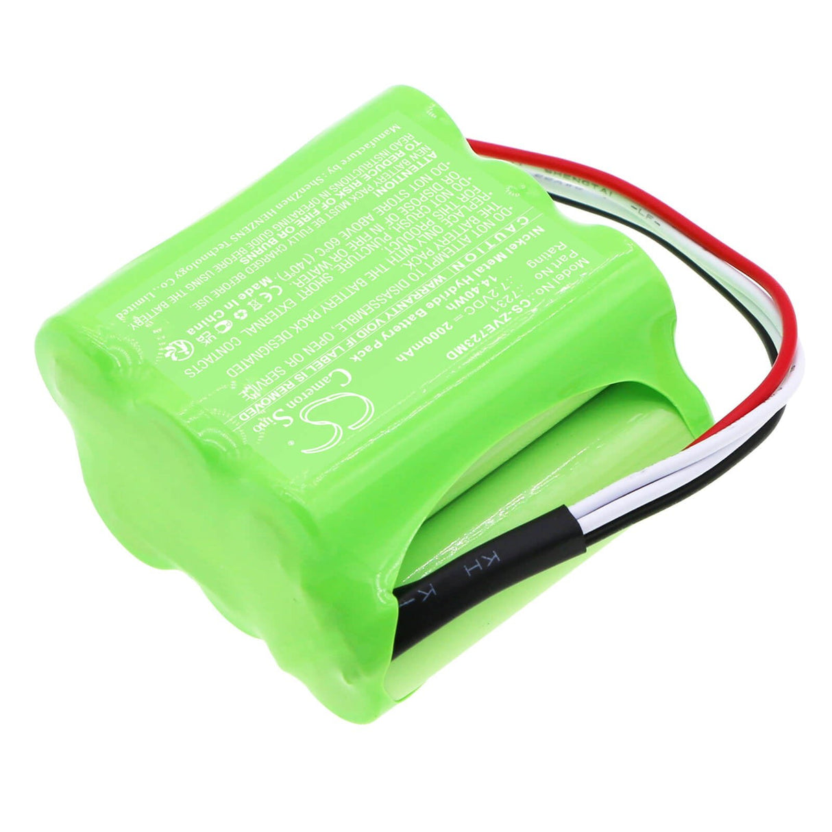 7,2V, Ni-MH, 2000mAh, Batterie médicale compatible avec Zevex, 7231, Enteralite, 14,40Wh Medical Cameron Sino Technology Limited (Médical)