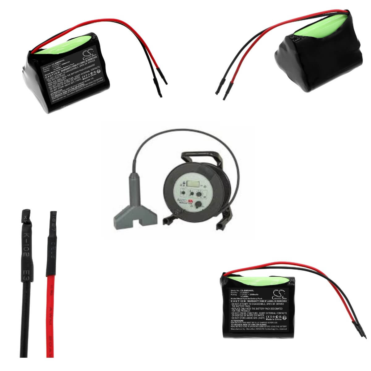 7.2V, Ni-MH, 2000mAh, Batterie d'équipement convient à Bamo, 91508601, IER MUDline TGS, 14.4Wh Équipement, Enquête, Test Cameron Sino Technology Limited
