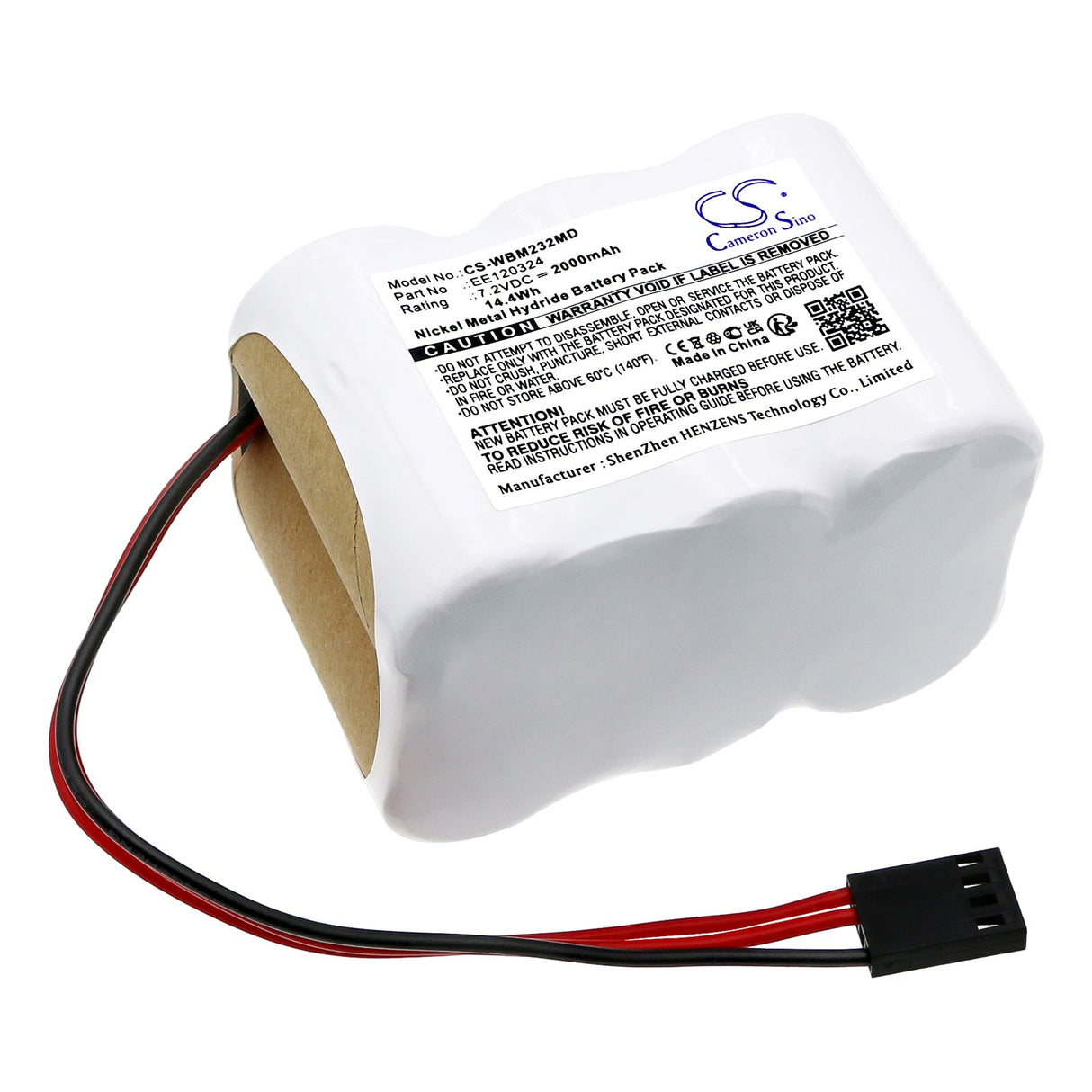 7,2V, Ni-MH, 2000mAh, Batterie médicale compatible avec Graystad, Am 232, Gsi 17, 14,4Wh Medical Cameron Sino Technology Limited (Médical)