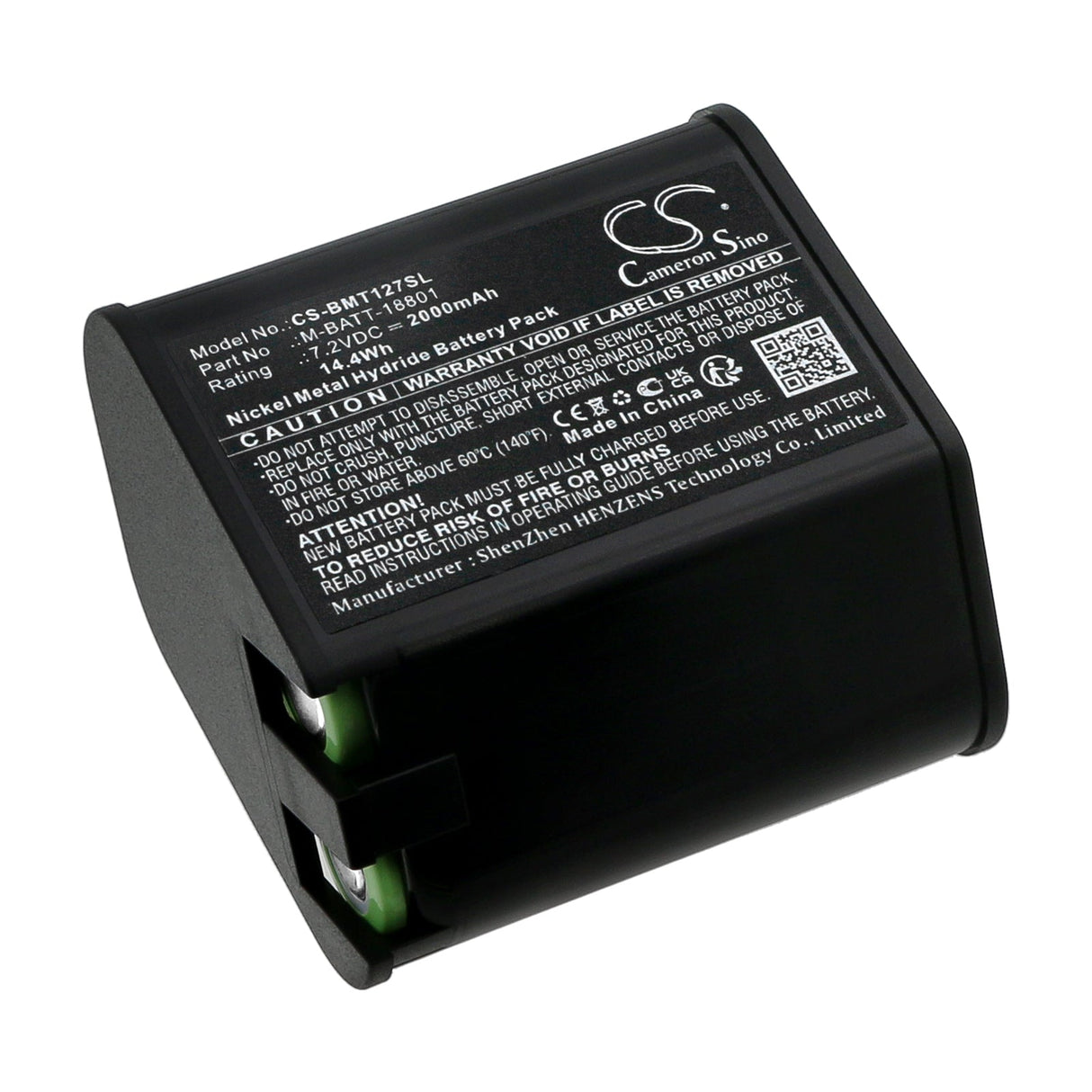 7.2V, Ni-MH, 2000mAh, Portable Printer battery fits Brady, M-batt-18801, Tls Pc Link, Tls Pc Link Thermal Labeling S, 14.4Wh Portable Printer Cameron Sino Technology Limited