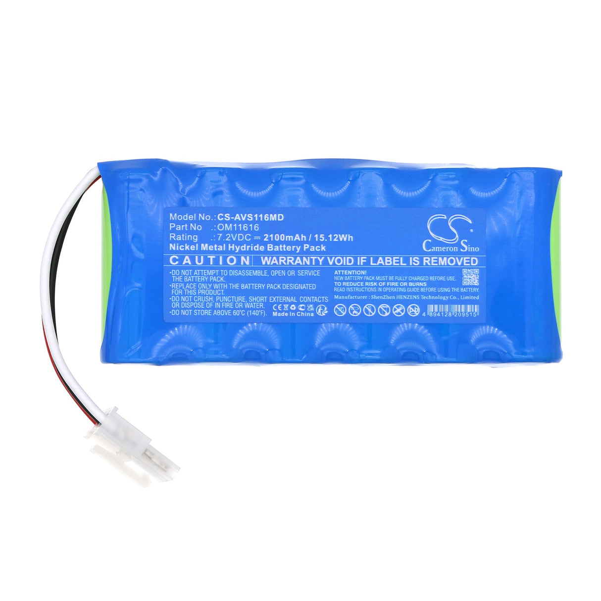 7.2V, Ni-MH, 2100mAh, Batterie médicale compatible avec Viasys Healthcare, Nicolet Vascular Versalab Apm, Nicolet Vascular Versalab Apm2, 15.12Wh Medical Cameron Sino Technology Limited (Médical)
