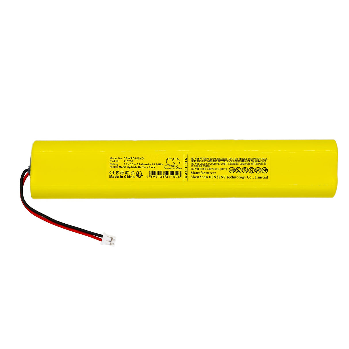 7.2V, Ni-MH, 2200mAh, Batterie médicale compatible avec Kern Chair, Scale Mpd250, 15.84Wh Medical Cameron Sino Technology Limited (Médical)