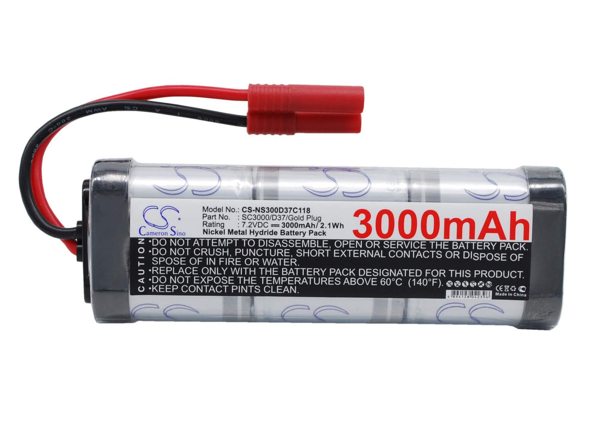 7.2V, Ni-MH, 3000mAh, Batterie de voiture pour Rc, Cs-ns300d37c118, Cs-ns300d37c118, 21.6Wh Voitures Cameron Sino Technology Limited (Suspendu)