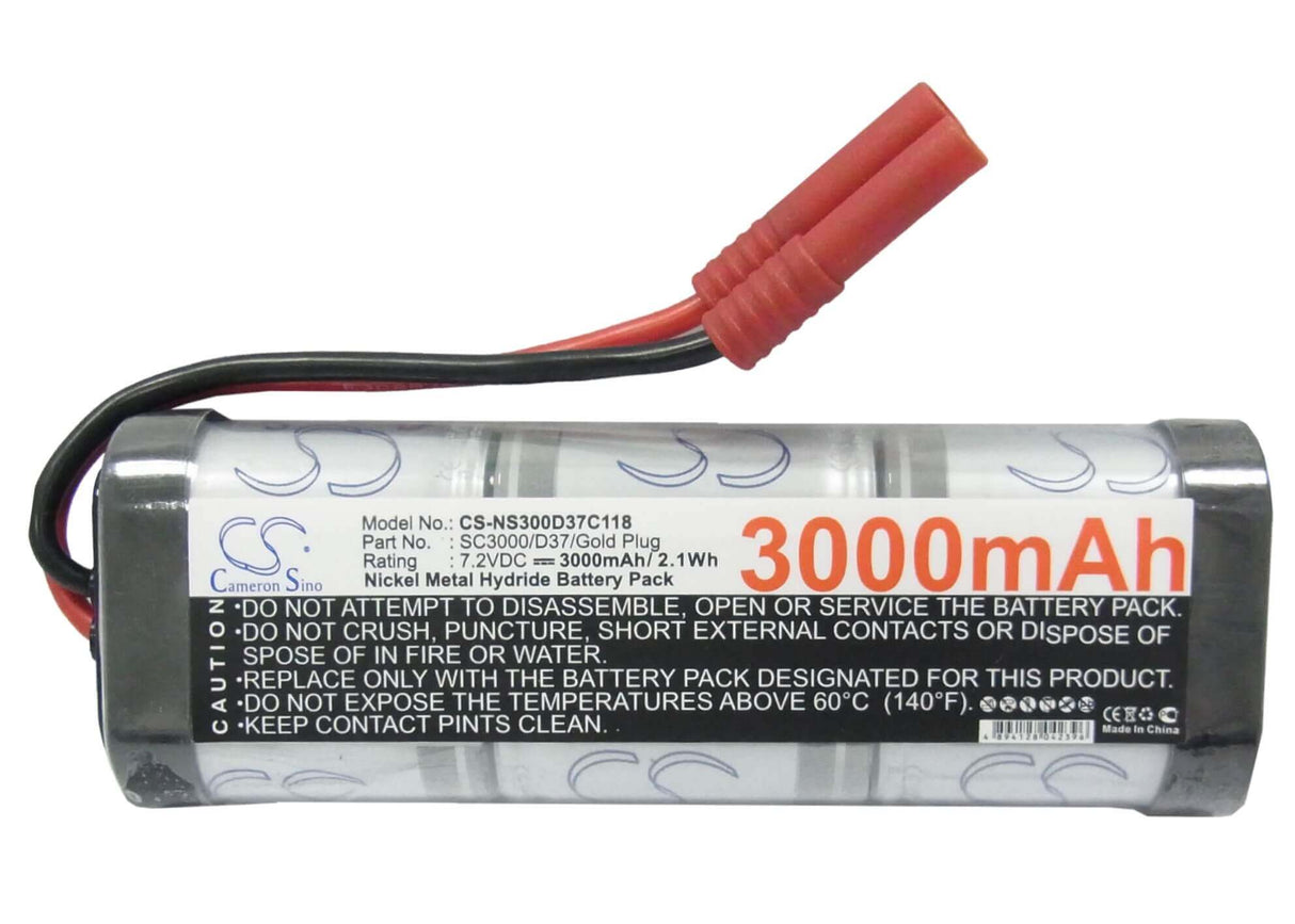 7.2V, Ni-MH, 3600mAh, Cars battery fits Rc, Cs-ns360d37c118, Cs-ns360d37c118, 25.92Wh Cars Cameron Sino Technology Limited