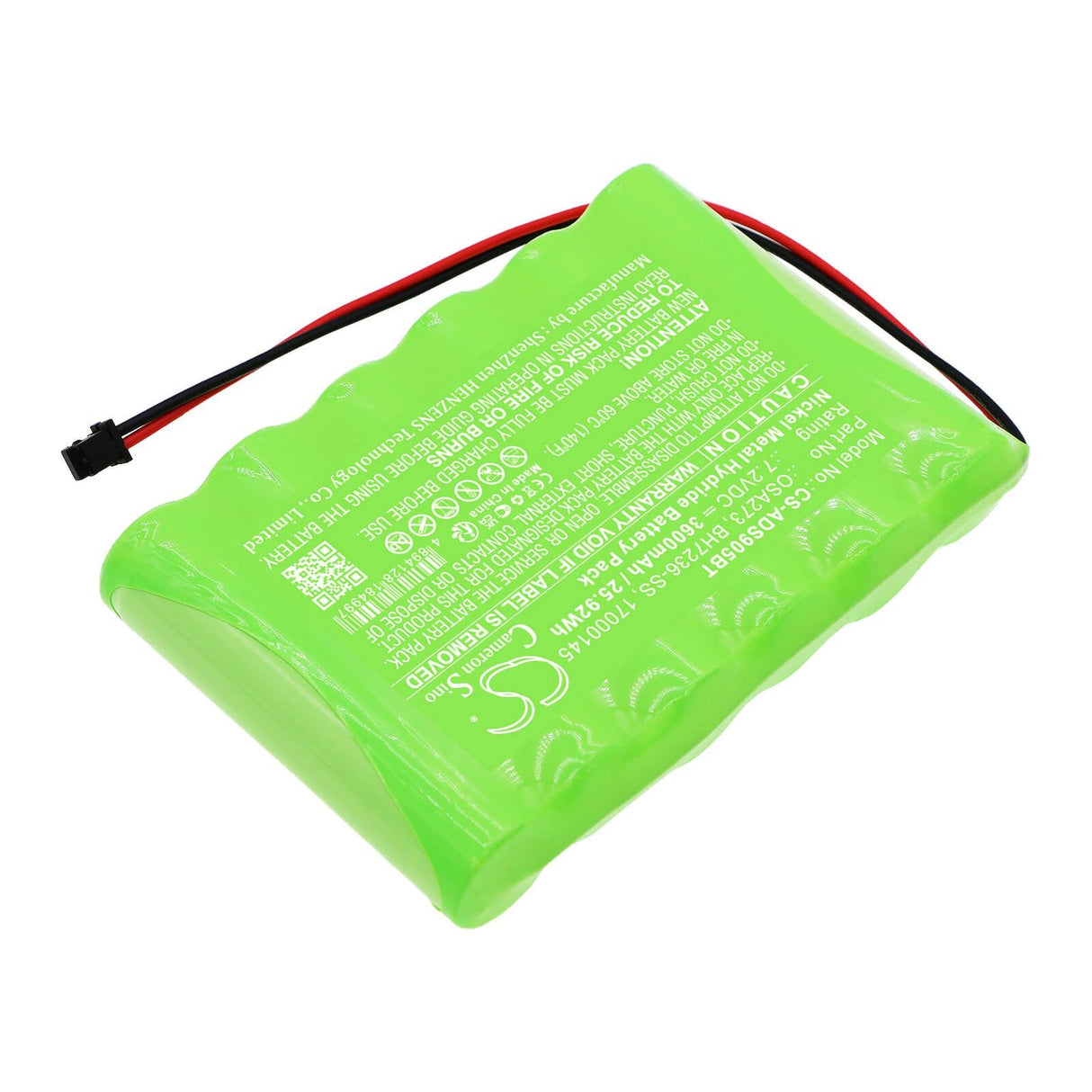 7.2v, Ni-mh, 3600mah, Alarm Battery Fits Dsc, Impassa Scw9055 Self-contained, 25.92wh Alarm System Cameron Sino Technology Limited