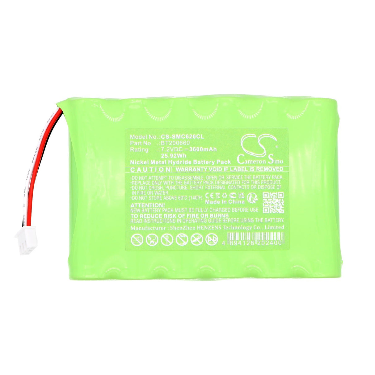 7.2v, Ni-mh, 3600mah, Batterie de communication et de conférence compatible avec C620 Sip Wireless Conference, 25.92wh Communication & Conférence Cameron Sino Technology Limited