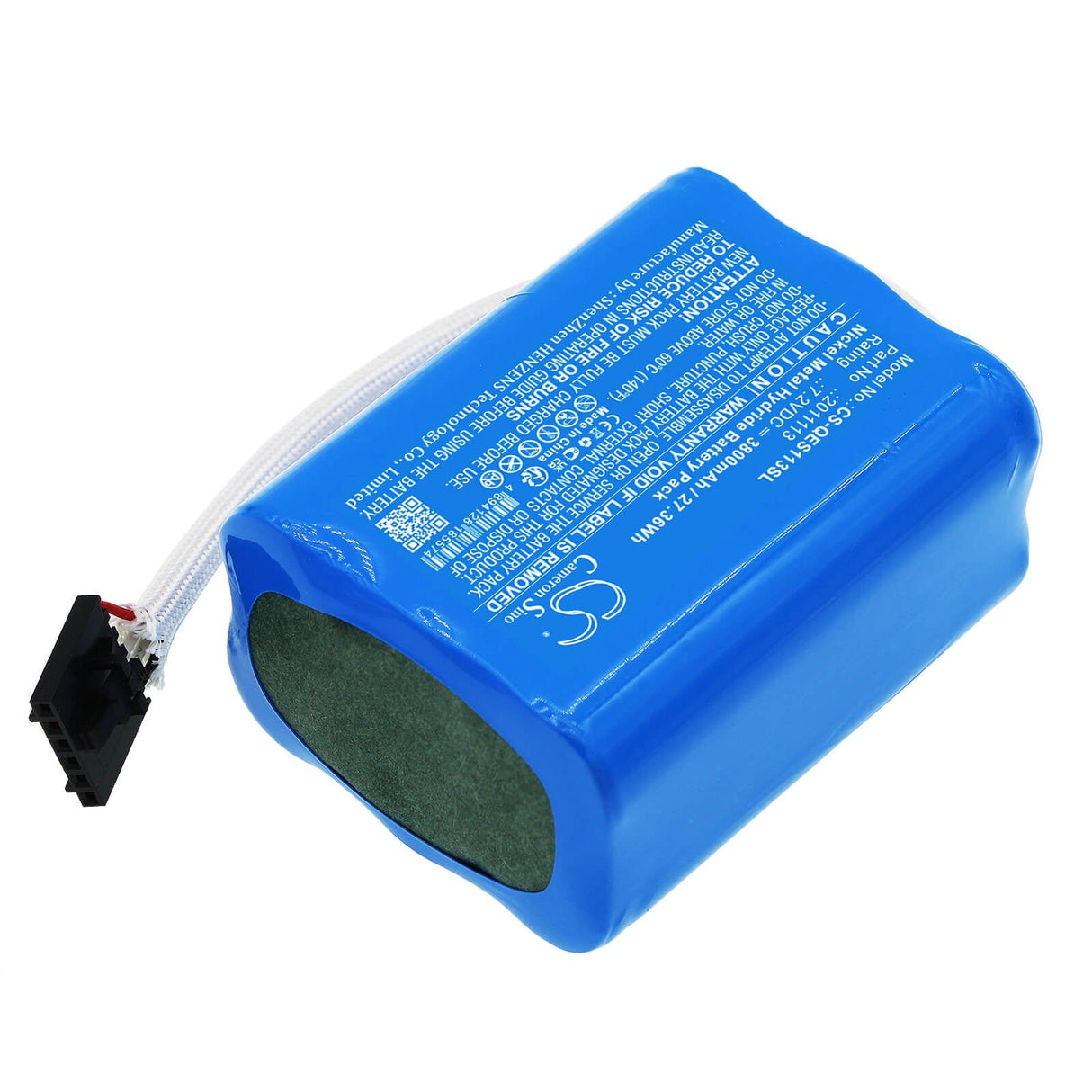 7.2V, Ni-MH, 3800mAh, Batterie d'équipement compatible avec Qed, 2011113, Systèmes environnementaux, 27.36Wh Équipement, Enquête, Test Cameron Sino Technology Limited