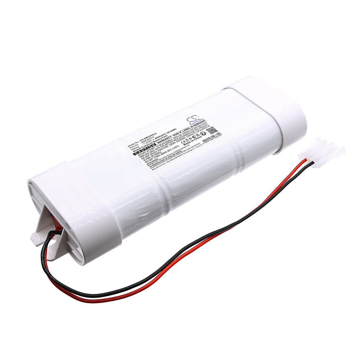 7.2V, Ni-MH, 4000mAh, Batterie d'éclairage d'urgence 6DH4-5LC5-GL125R-EC, 28.8Wh Éclairage d'urgence Cameron Sino Technology Limited