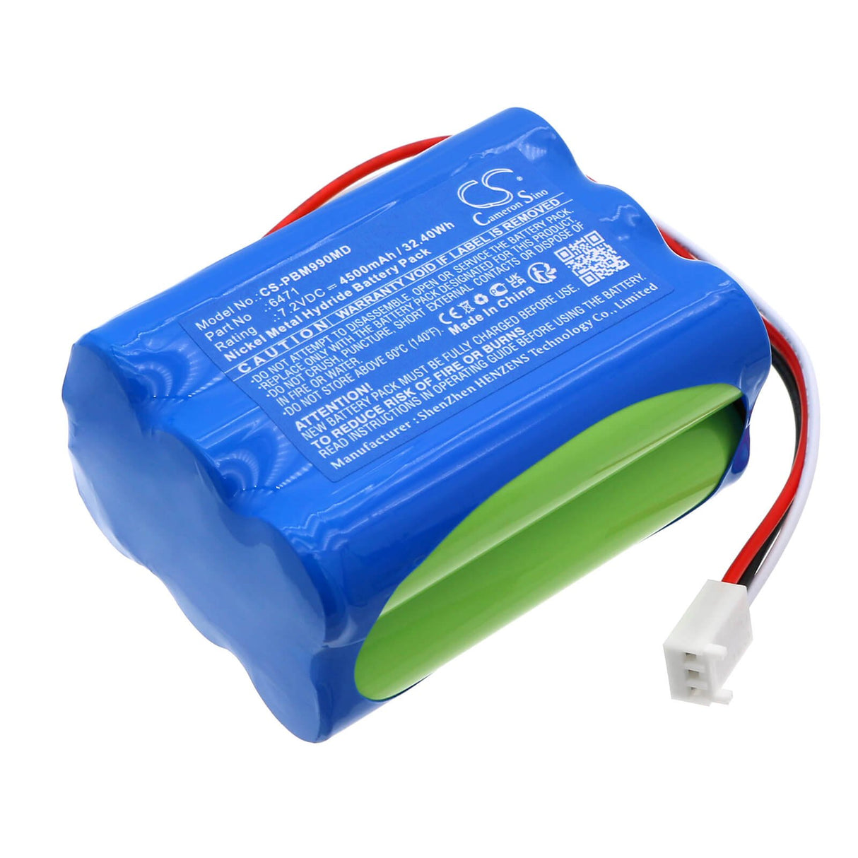 7.2v, Ni-mh, 4500mah, Medical Battery Fits IPB Hdm 99xp, Mxi-1, 32.40wh Medical Cameron Sino Technology Limited (Medical)