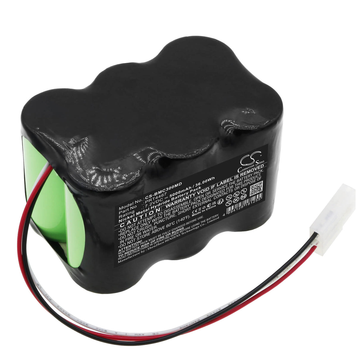7.2V, Ni-MH, 5000mAh, Medical battery fits Biomedical, B11470, Crossvent 3+, Crossvent 4+, 36.00Wh Medical Cameron Sino Technology Limited (Medical)