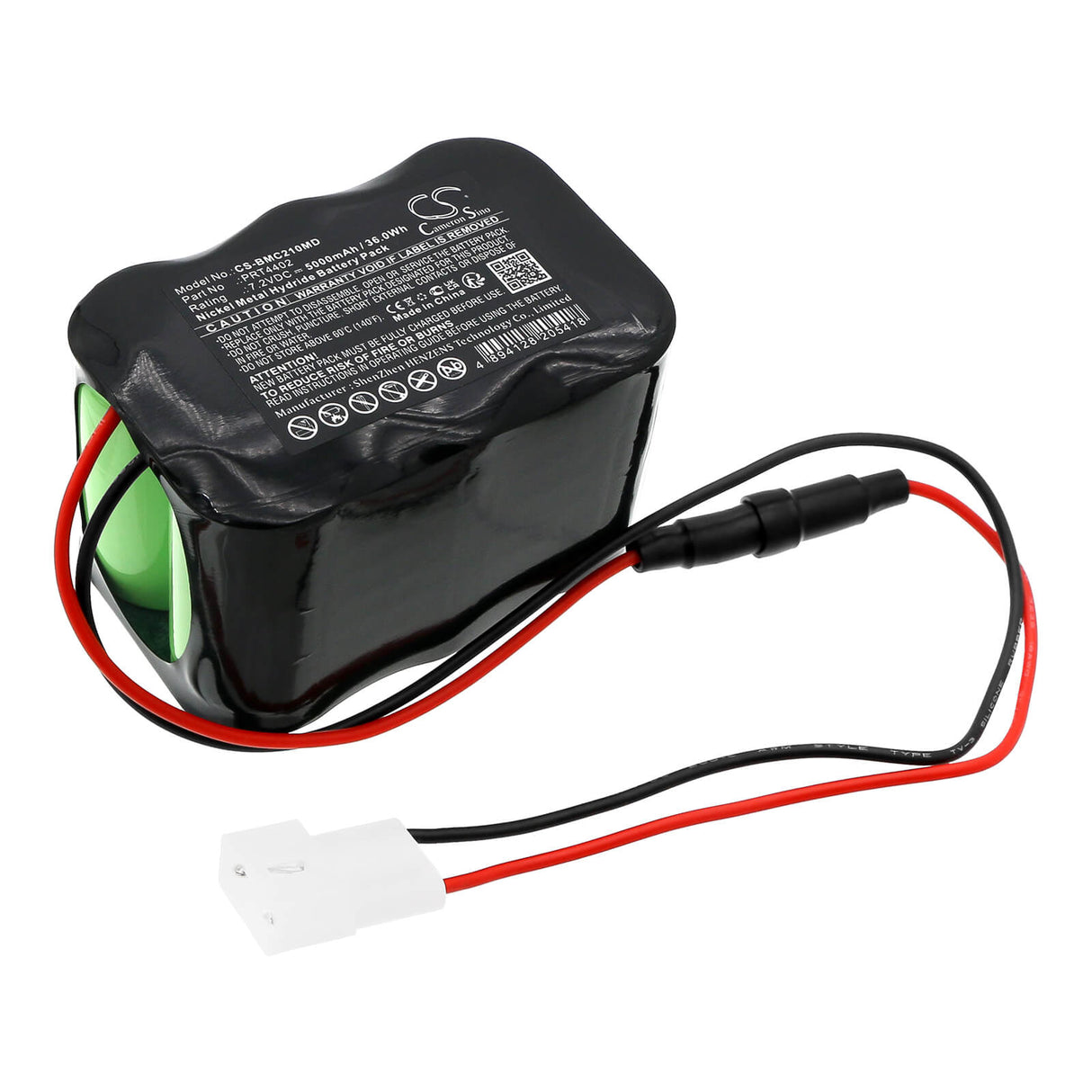 7.2V, Ni-MH, 5000mAh, Medical battery fits Biomedical, 5960, Crossvent 2i, Crossvent 3, 36.00Wh Medical Cameron Sino Technology Limited (Medical)