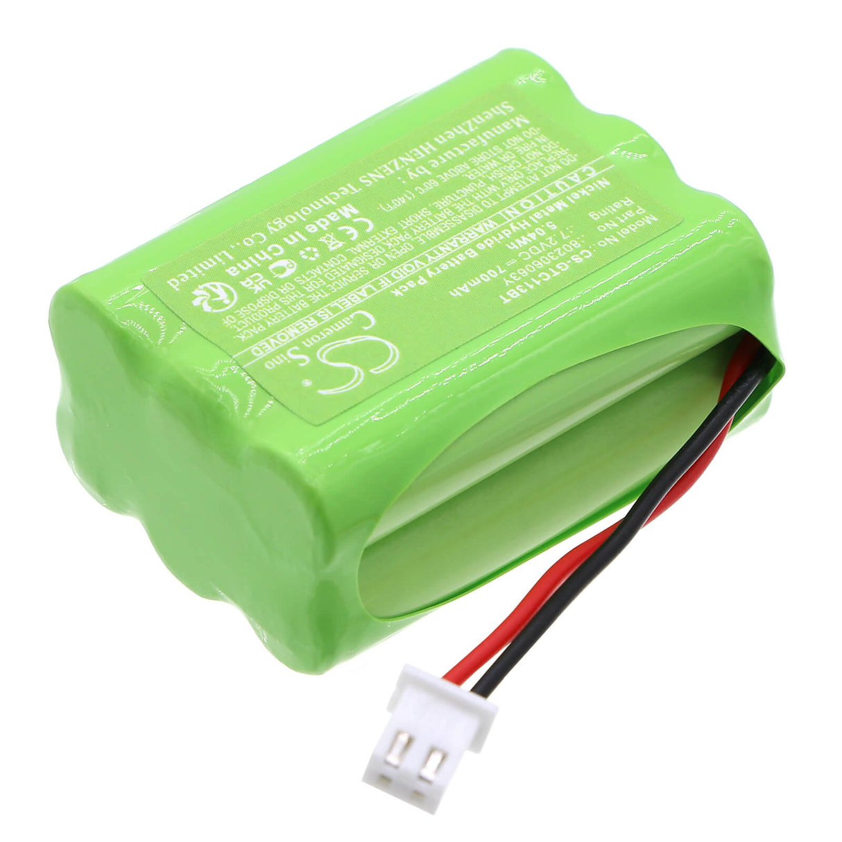 7.2v, Ni-mh, 700mah, Alarm Battery Fits Guardsman, Ctc-1132, Ctc-1142, 5.04wh Alarm System Cameron Sino Technology Limited