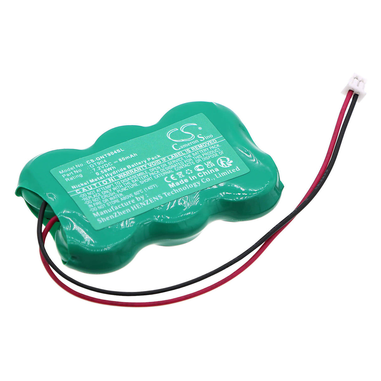 7.2V, Ni-MH, 80mAh, Siren Alarm battery fits Getronic, Gt904, 944 Siren, 945 Siren, 0.58Wh Siren Alarm Cameron Sino Technology Limited