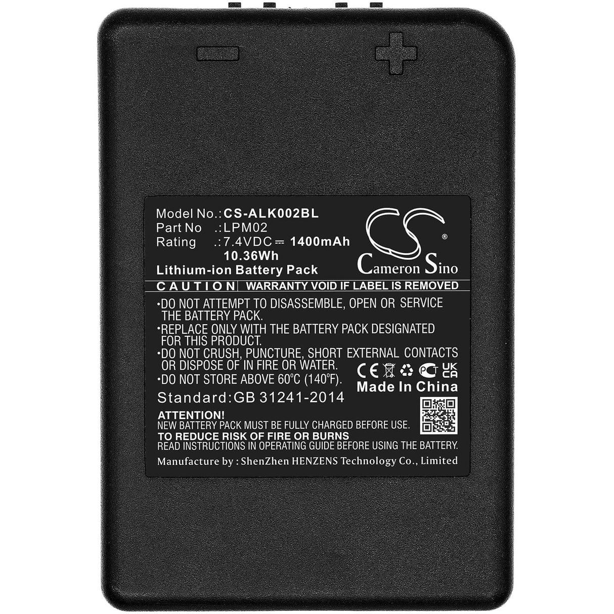 7.4v, 1400mah, Li-ion Crane remote battery Fit's Autec, Ajm, Ajr, Ajs, 10.36wh Crane Remote Control Cameron Sino Technology Limited