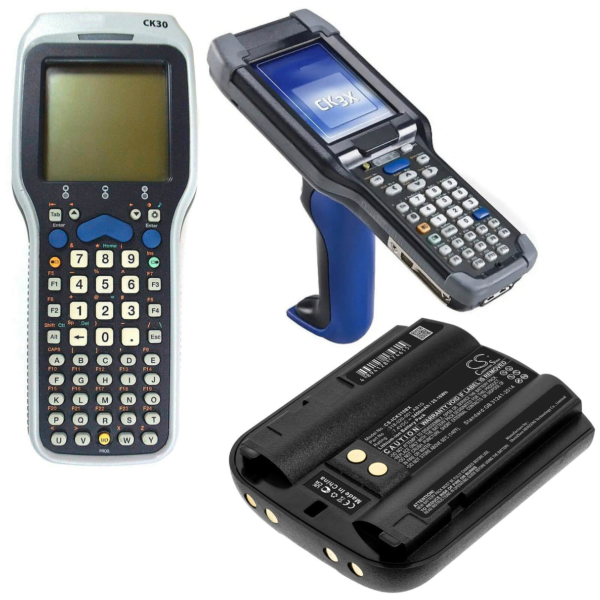 7.4v, 3400mah, Li-ion Barcode Scanner Battery Fit's Intermec, Ck30, Ck31, Ck32, 25.16wh Barcode Scanner Cameron Sino Technology Limited