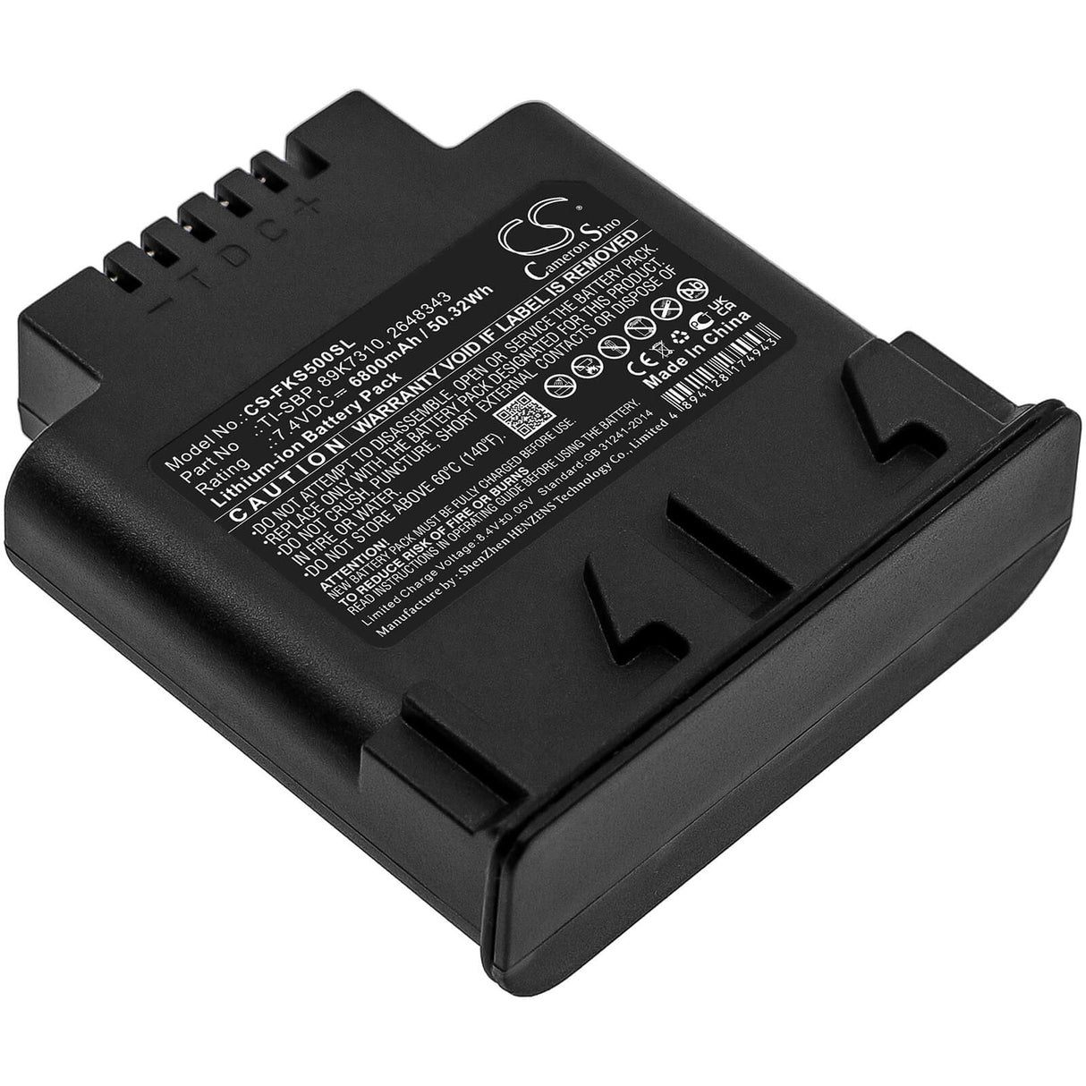 7.4v, 6800mah, Li-ion Thermal camera battery Fit's Fluke, Ir Flexcam, Ir Smart, Ti50ft, 50.32wh Thermal Camera Cameron Sino Technology Limited (Suspended)
