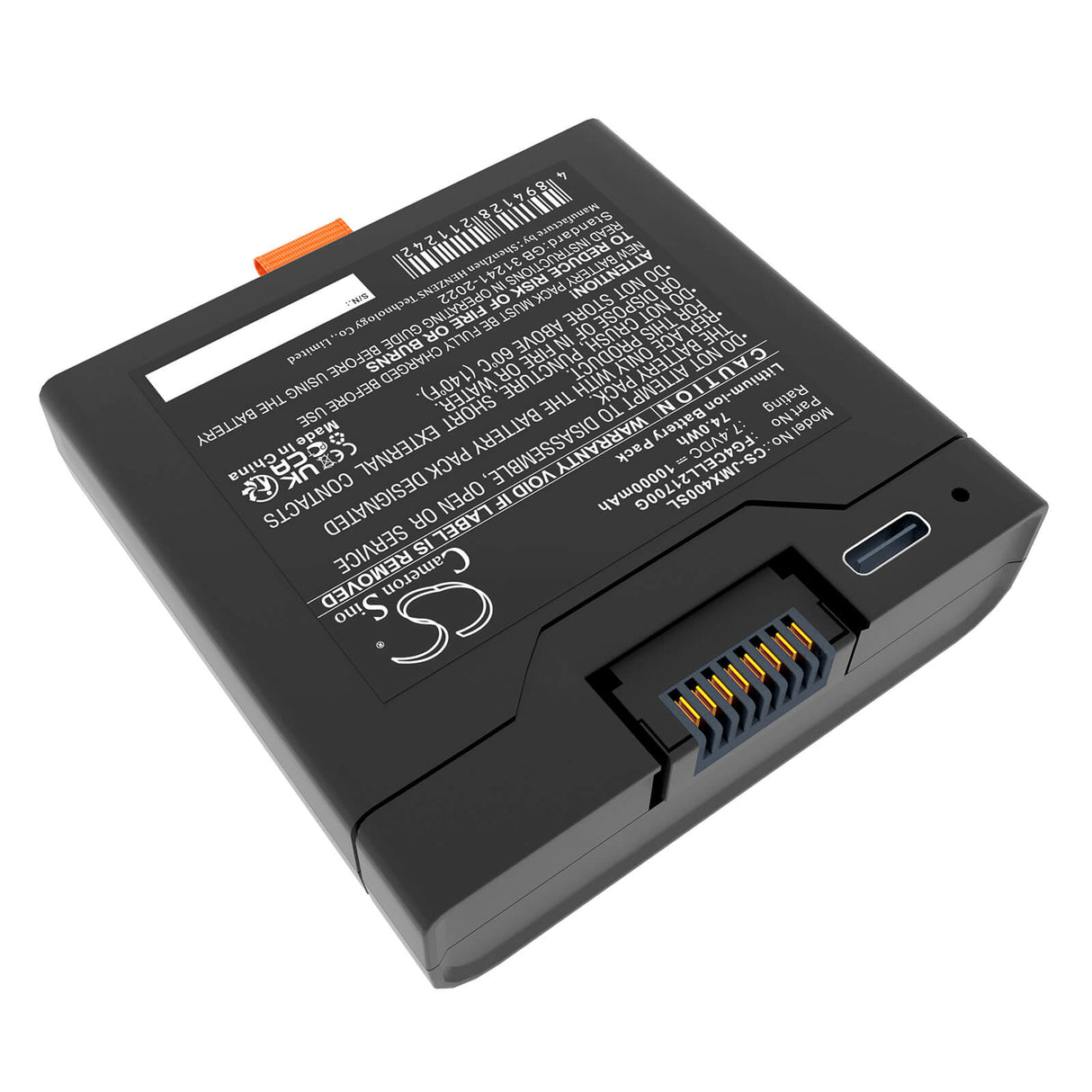 7.4V, Li-ion, 10000mAh, Speaker battery fits Jbl, Partybox Club 320, Partybox Stage 320, 74.0Wh Speaker Cameron Sino Technology Limited