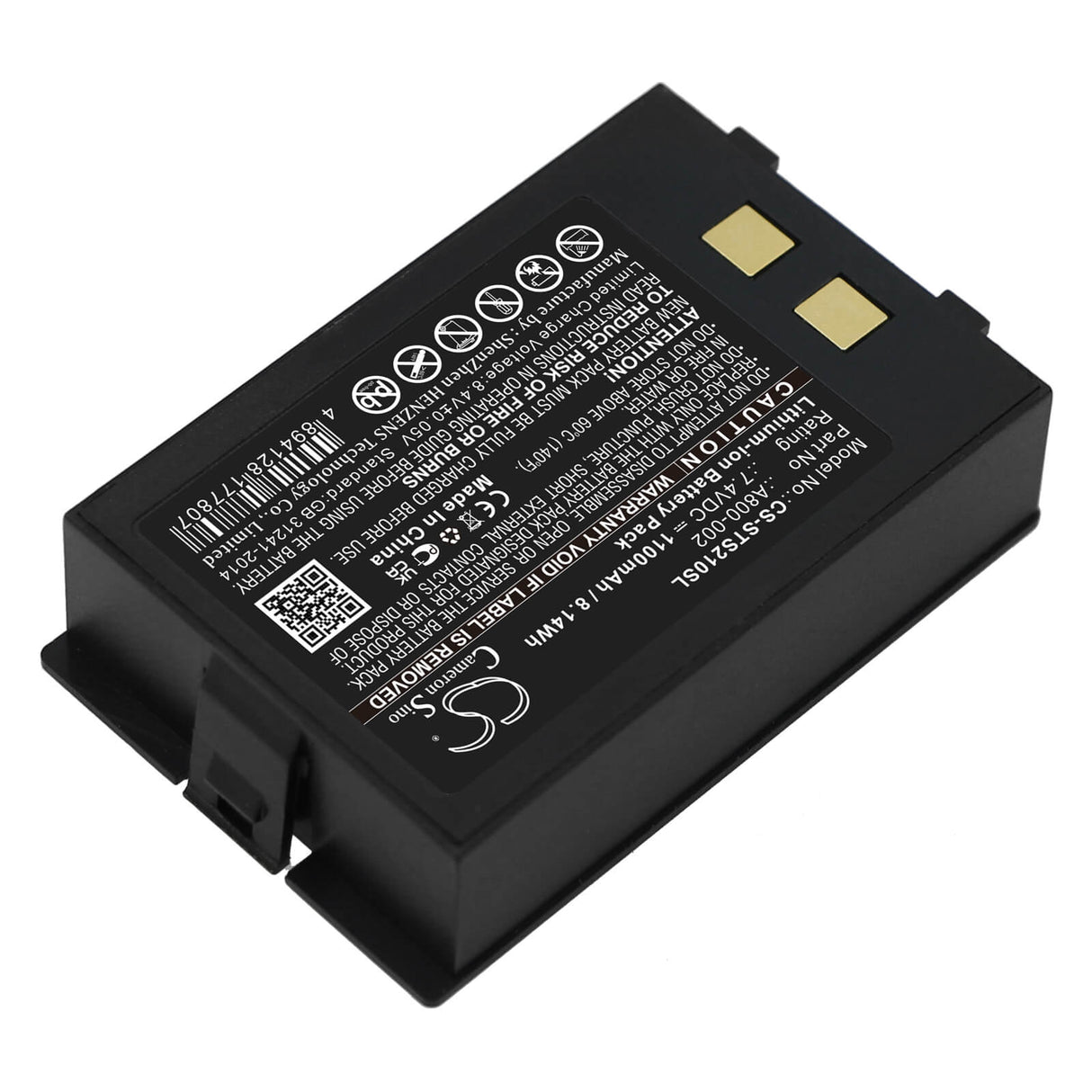 7,4V, Li-ion, 1100mAh, batterie d'imprimante portable compatible avec Star, A800-002, Sm-s210i, 8,14Wh Imprimante portable Cameron Sino Technology Limited