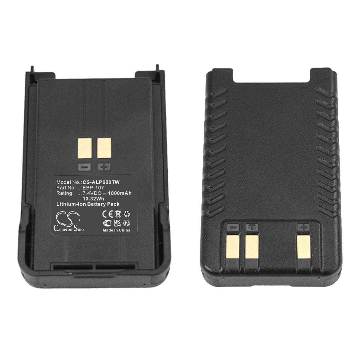 7.4V, Li-ion, 1800mAh, Two-Way Radio battery fits Alinco, Dj-crx6, Dj-crx7, 13.32Wh Two-Way Radio Cameron Sino Technology Limited