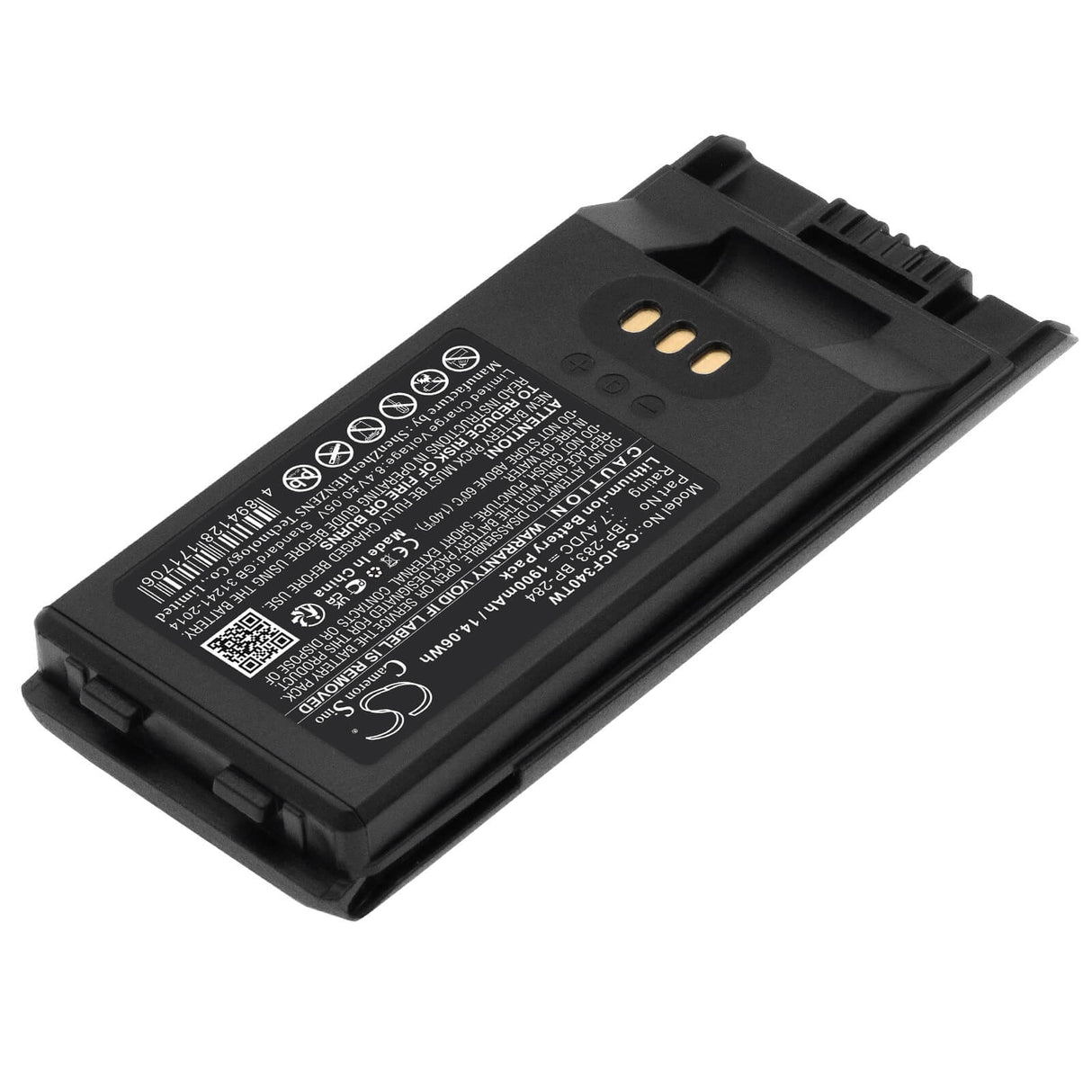 7.4V, Li-ion, 1900mAh, Two-Way Radio battery fits Icom, Bp-283, Ic-f3400, Ic-f3400d, 14.06Wh Two-Way Radio Cameron Sino Technology Limited