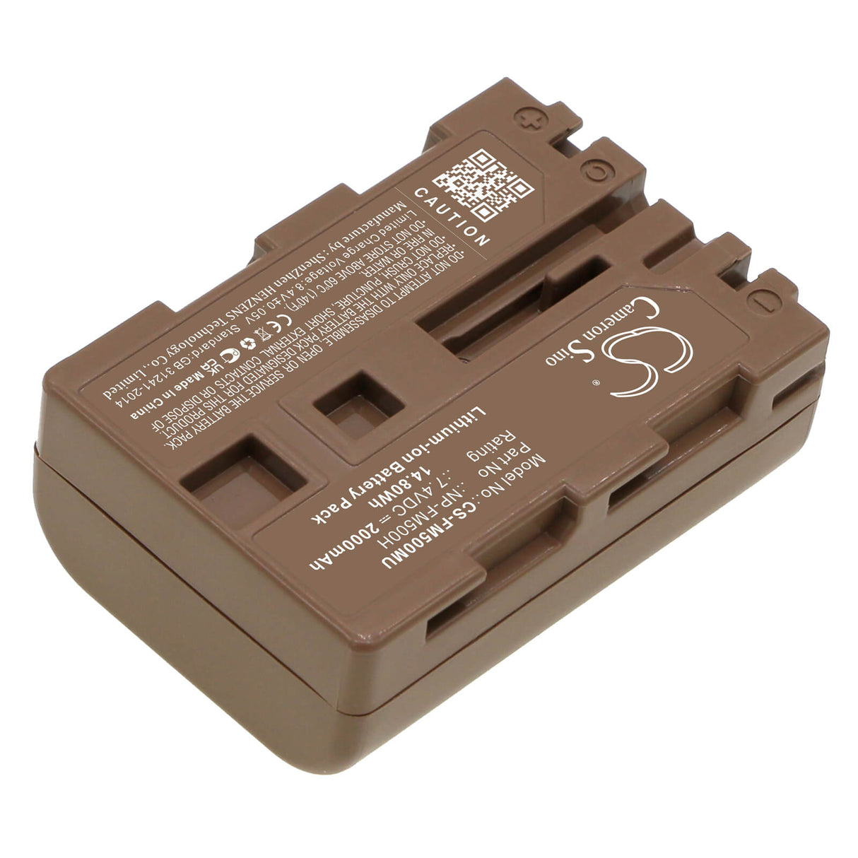 7.4V, Li-ion, 2000mAh, Camera battery fits Sony, Np-fm500h, Alpha Dslr-a100, Alpha Dslr-a100/b, 14.8Wh Camera Cameron Sino Technology Limited (Camera)