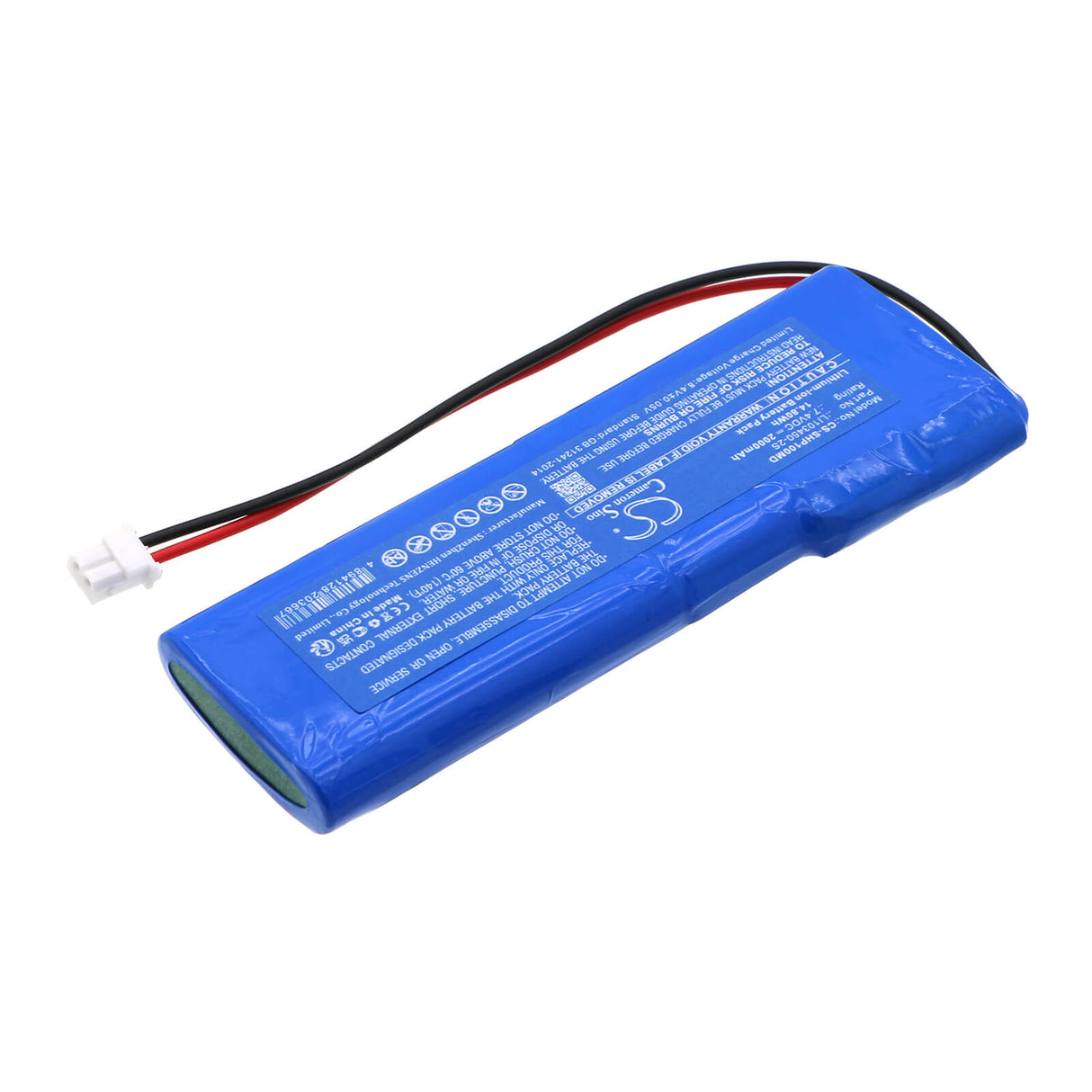 7.4v, Li-ion, 2000mah, Medical Battery Fits Schiller Argus Oxm C, Care Vision Hp100, 14.80wh Medical Cameron Sino Technology Limited (Medical)