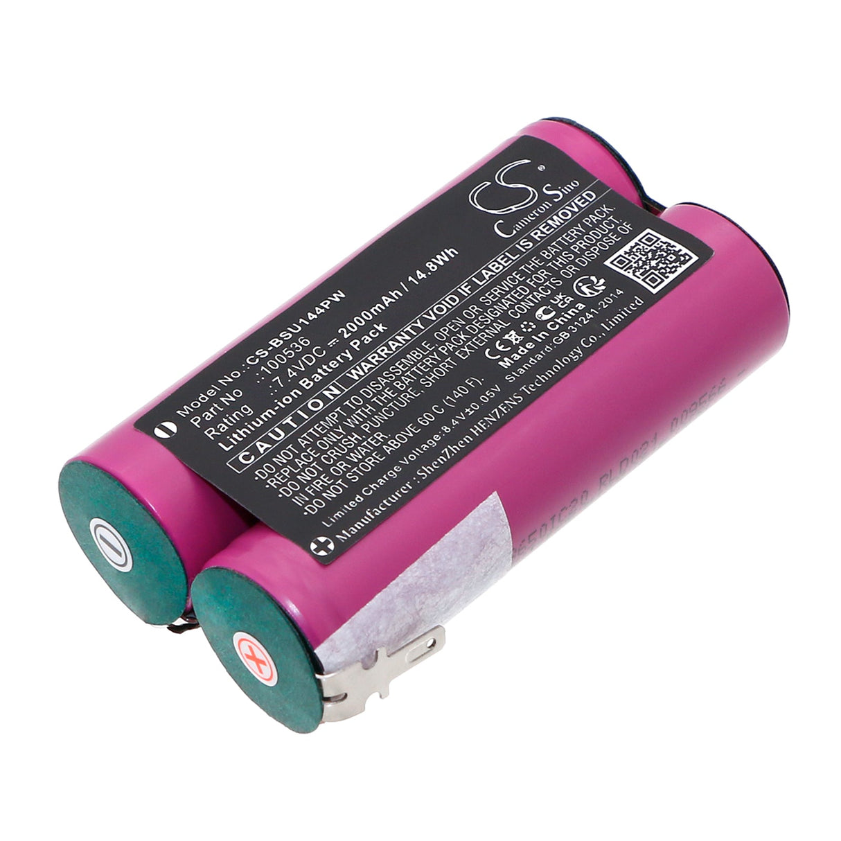 7,4V, Li-ion, 2000mAh, batterie pour outils électriques compatible avec Bosch, Uneo, 14,8Wh Power Tools Cameron Sino Technology Limited (Outils électriques)